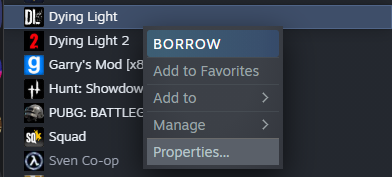 Game Properties