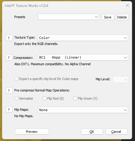 Intel TextureWorks Default