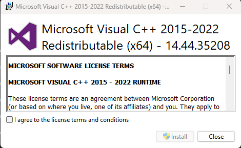 Visual C++ Redistributables